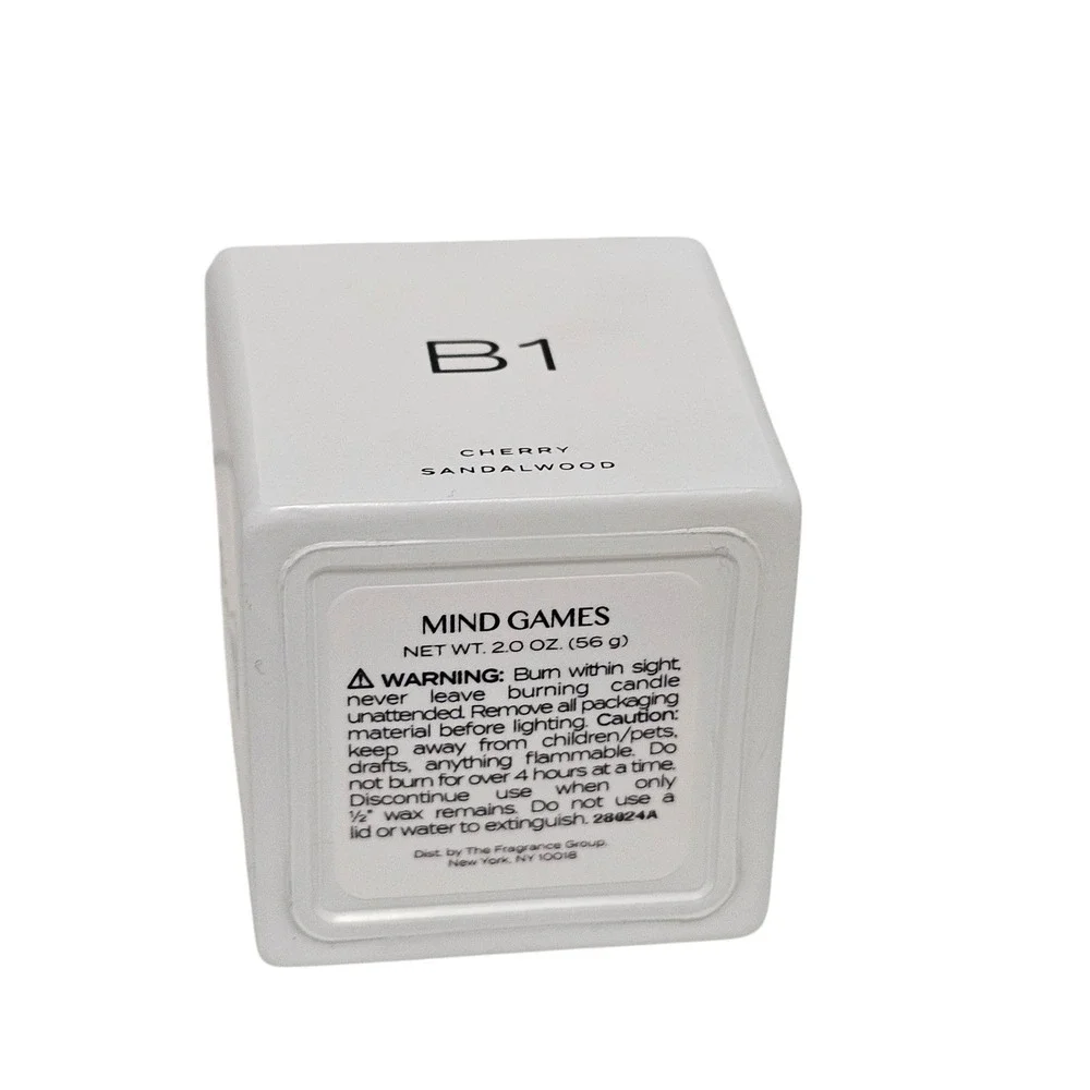 Mind Games‎ B1 Cherry Sandalwood Scented Candle 2 oz. Travel Size